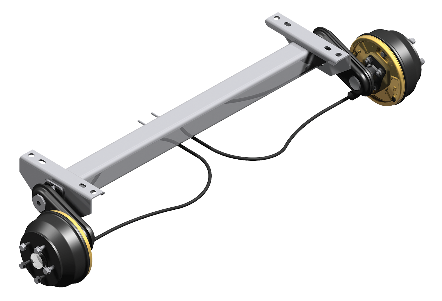 Ejes con freno para remolque